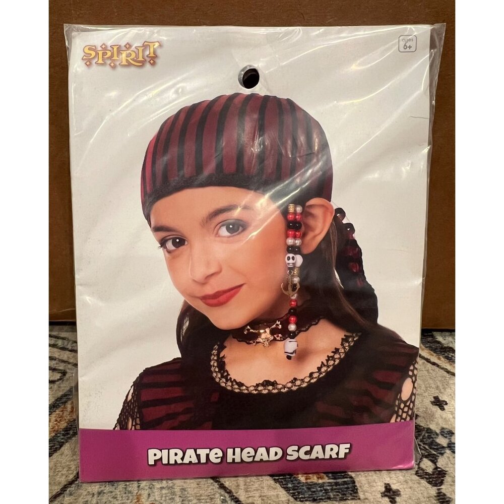 Spirit Halloween Pirate Head Scarf Costumes Dress Up Play Pretend SEALED‎